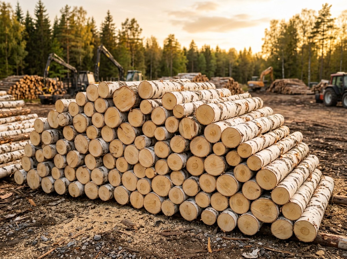 Кругляк берёзовый для распила — доставка в Вороново